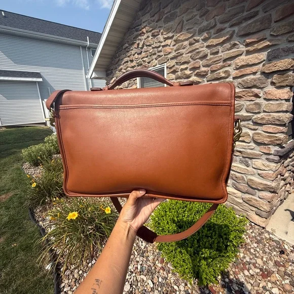Coach Bags Coach Beekman Briefcase British Tan Vintage Coach 5266
